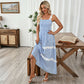 High-waisted Striped Lace Slip Dress