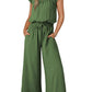Square Collar Sleeveless Camisole Wide Leg Trousers
