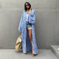 Leopard Point Cardigan Loose Beach Sunscreen Shirt