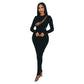 Robe fourreau sexy en maille ajustée