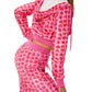 Velvet Love Printed Hooded Sweater Fashion Suit Women