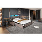 Metal Bed, 3FT Single Bed 90x190cm, With LED Light Strip And 4 Drawerss, 2 USB Port 1 Type C, Durable And Sturdy, Youth Bed, For Adults  Teenagers, Multifunctional Bed, Wrought Iron Bed, Grey