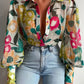 Chemise d'été à manches lanternes imprimées