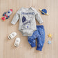 Combinaisons pour bébés et nourrissons d'un an, vêtements de printemps pour enfants, deux pièces