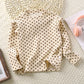 Girls' Autumn And Winter Floral Bottoming Shirt Flounced Sleeve T-shirt