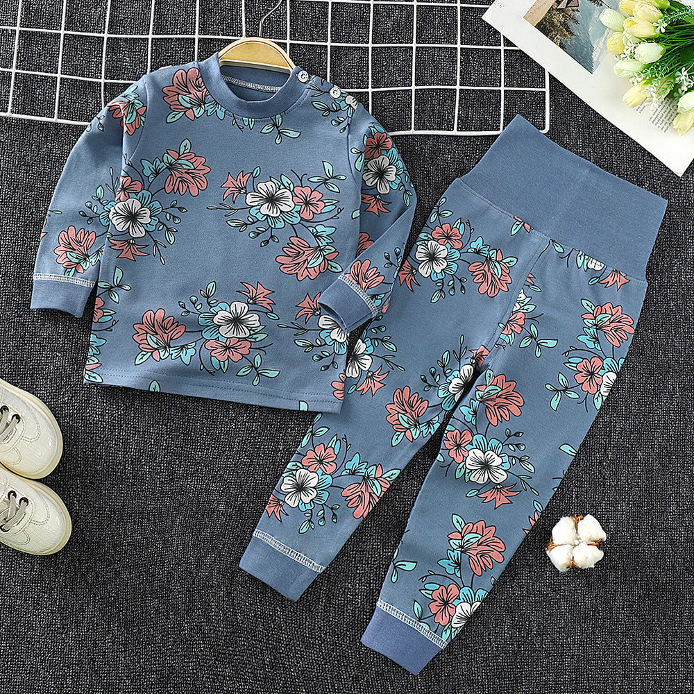 Toddler Boys And Girls Baby Autumn Clothes Long Trousers Home Service
