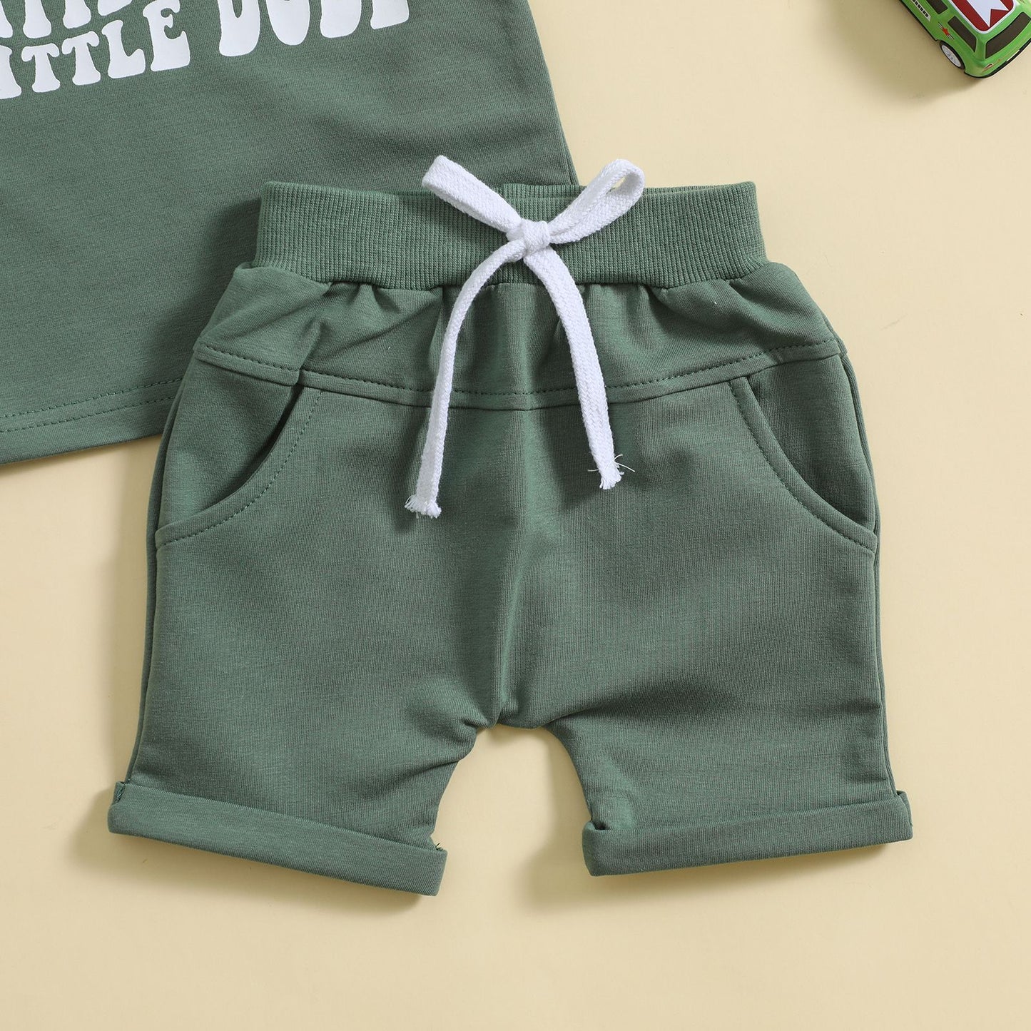 Sports Suit Letter Short Sleeve