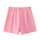 Summer New Back Slit Bow Suit Shorts Suit