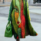 Coat Print Dragon And Phoenix Woolen