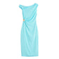 Summer Fashion Inlaid Asymmetric Women's Dress
