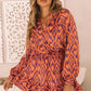 Personalized Design Sense Printed Waist-controlled Jumpsuit Women's Summer New Ruffled