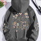 Women's Colorful Flower Print Sweatshirt Sweater