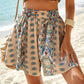 Short ample imprimé décontracté pour femme