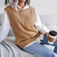 Women's Fashion Casual Knitting Vest Sweater