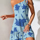 Women's Oblique Shoulder Strap Fashion Printing Dress