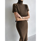 Slit Sheath Skirt Skirt Suit