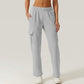 Pantalon de jogging élastique taille haute avec poches