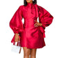 Waist Trimming Fashion Plus Size European And American Style Dress