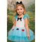 Girls Princess Cartoon Peach Heart Halloween Performance Dress