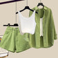 Summer Mint Man Style Dopamine Wear Match Suit Women