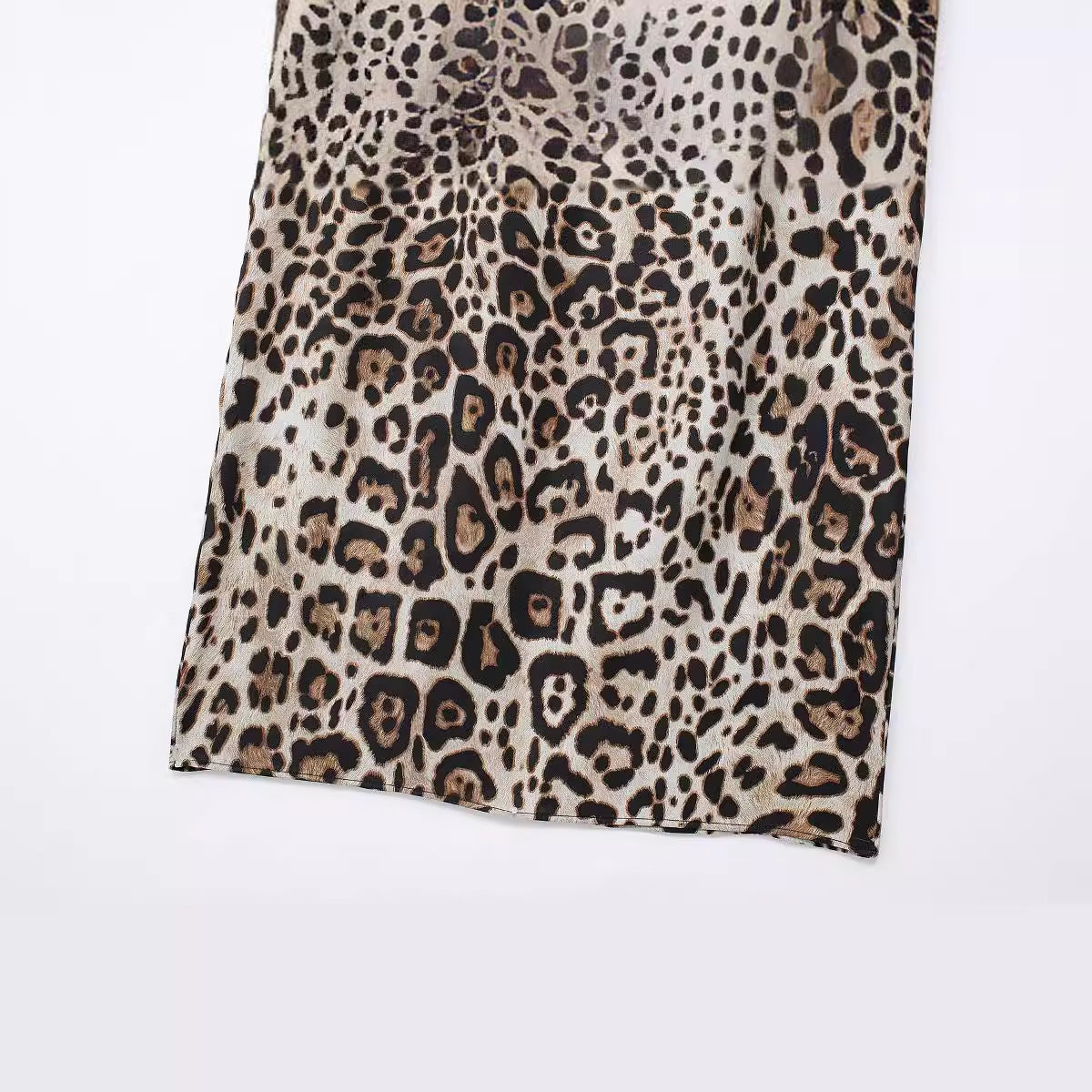 Female Animal Print Backless Dress