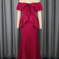 Strapless Ruffled Off-the-shoulder Dress Fishtail Dress