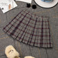 Pleated Skirt High Waist Plaid Skirt Autumn And Winter A-line Skirt