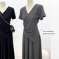 Short-sleeve Top And Drapey Skirt Two-piece Set
