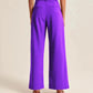 High Waist Wide Leg Pants With Belt Casual Suit