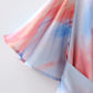 European And American Retro V-neck Satin Tie-dye Wrap Waist Tie Jumpsuit