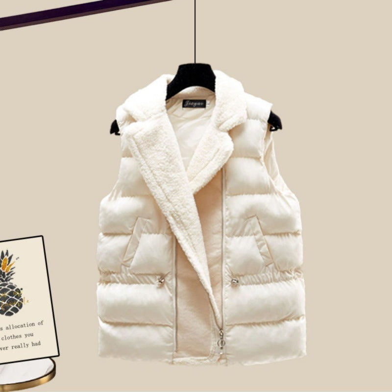 Ensemble trois pièces pour femme, gilet, pull épais, pantalon large