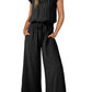 Square Collar Sleeveless Camisole Wide Leg Trousers
