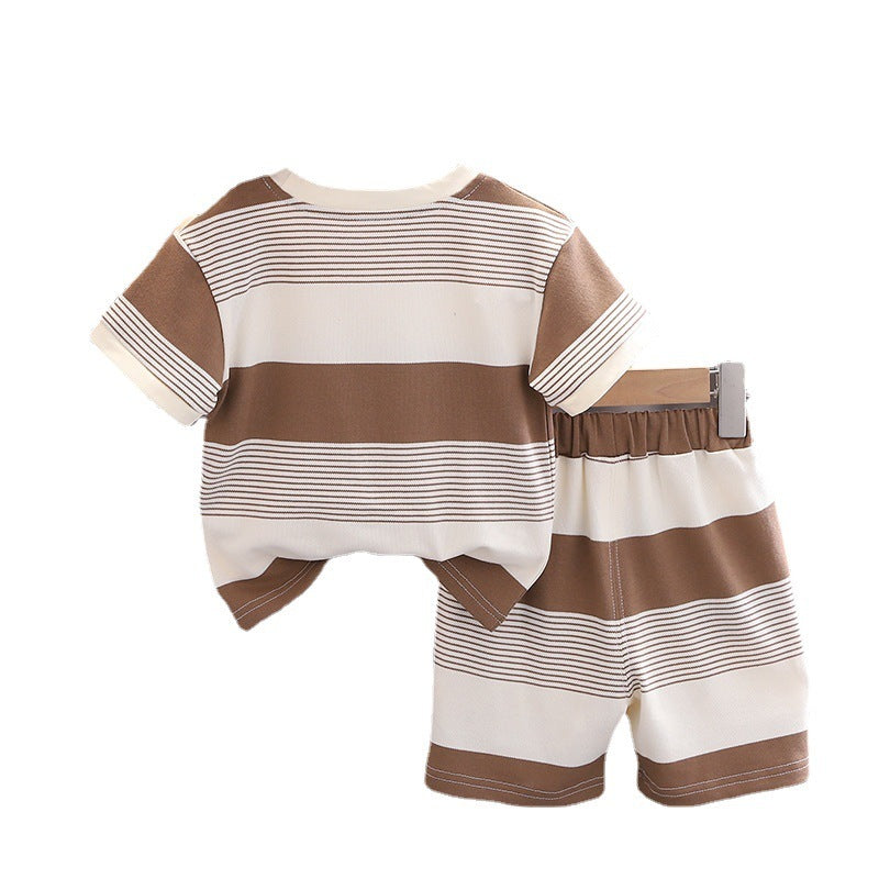 Ensemble short à manches courtes pour enfants avec dessin animé