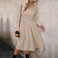 Robe plissée en dentelle pour femme