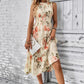 Sleeveless Round Neck Smocking Dress High Waist Slimming Design