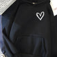 Nouveau pull à capuche simple et basique avec impression 3D numérique « Love » pour hommes et femmes, motif planète