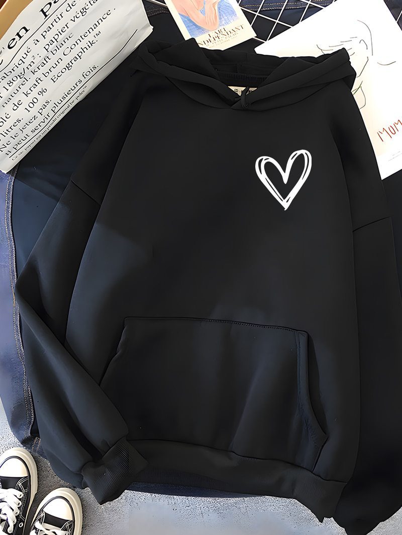 Nouveau pull à capuche simple et basique avec impression 3D numérique « Love » pour hommes et femmes, motif planète