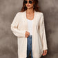 Autumn And Winter New Women's Cardigan Irregular Sweater Hollow Out Sweater Coat
