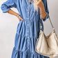 Spring And Summer Dress Denim Button Shirt