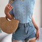 Women's Hollow-out Short-sleeved Knitwear Holiday Top