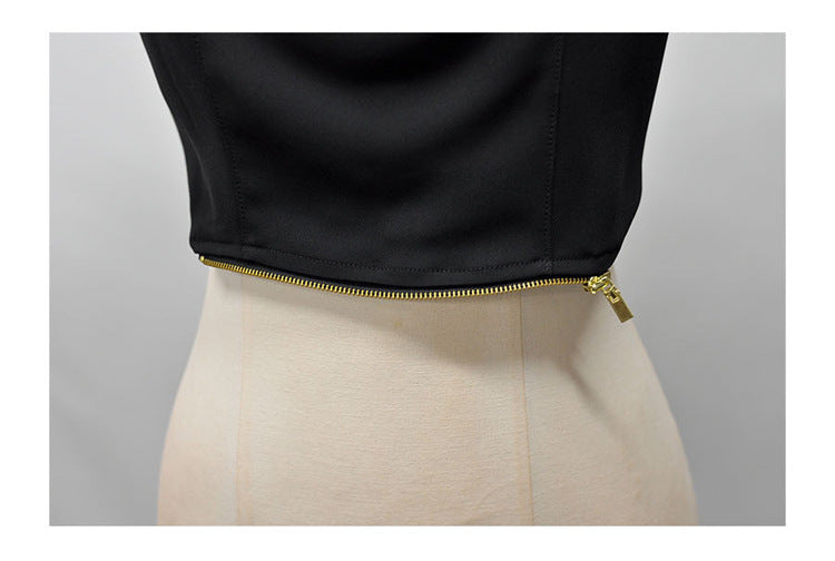 Casual Show Waist Suit Feminine V-Neck Split Style