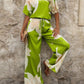 Printed Fashion Polyester Women's Suit