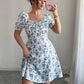Four-way Stretch Printed Elegant Slim-fit Dress For Women