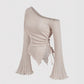 Women's Bell Sleeve Shoulder-baring Sweater