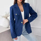 Petit manteau croisé uni pour femme