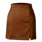 Jupe sexy taille haute en daim style coréen automne et hiver