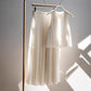 Popular White Pleated High-end Coat Skirt Two-piece Set