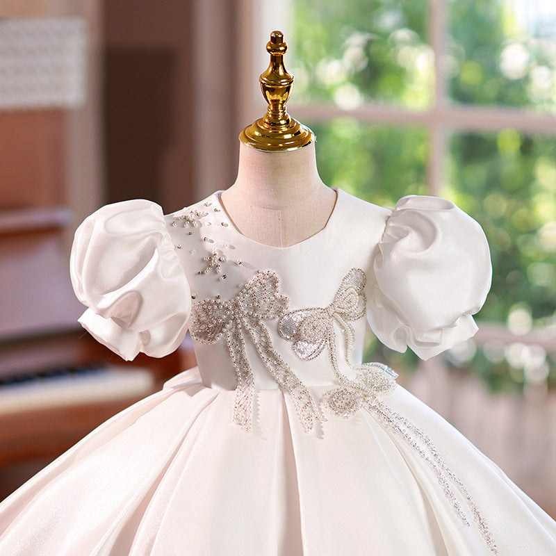 Children's Birthday Host Piano Performance Costume Princess Dress