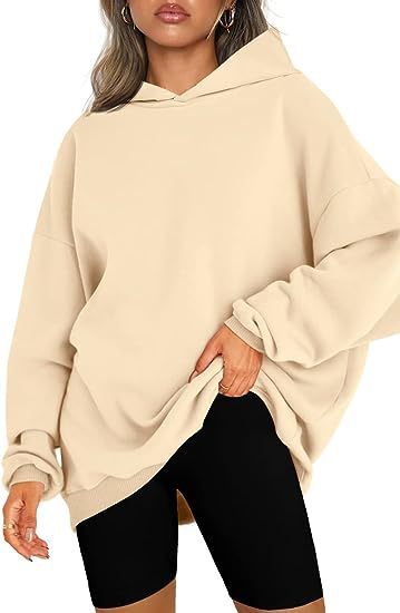 Pull à capuche ample surdimensionné pour femme