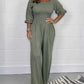 Women's Comfortable Elastic Waist Jumpsuit